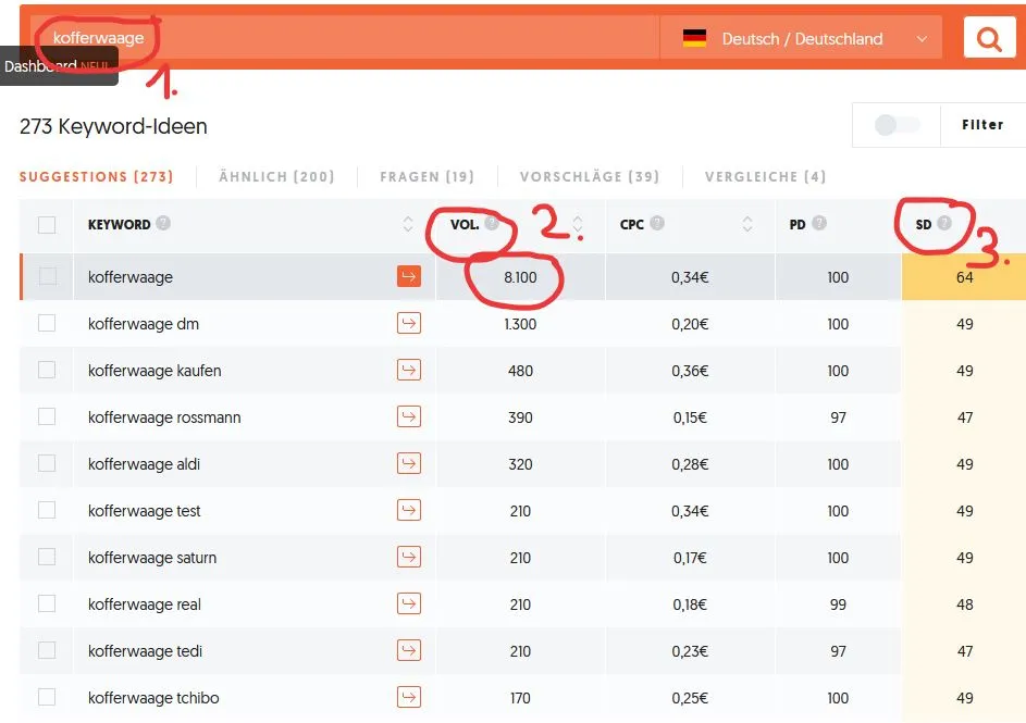 SEO-Projekt [INSIGHTS]: Affiliate-Produkt-Seite 1