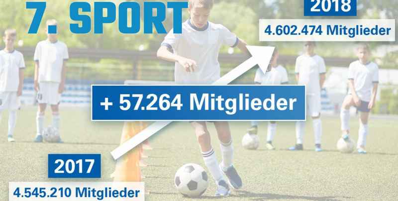 Mitglieder Sportvereine Bayern 2018-2019