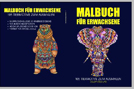 Cover Malbuch für Erwachsene