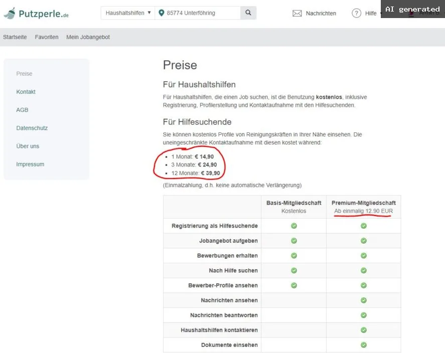 Putzperle De Preise