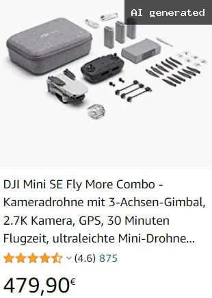 günstige Kamera-Drohne DJI Mini SE