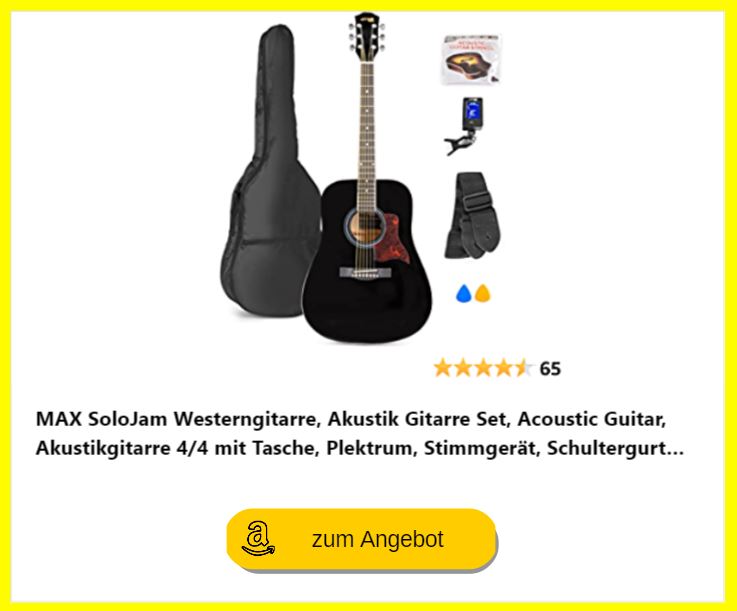 Gitarren-Set für Anfänger: Western-Akustikgitarre & Zubehör