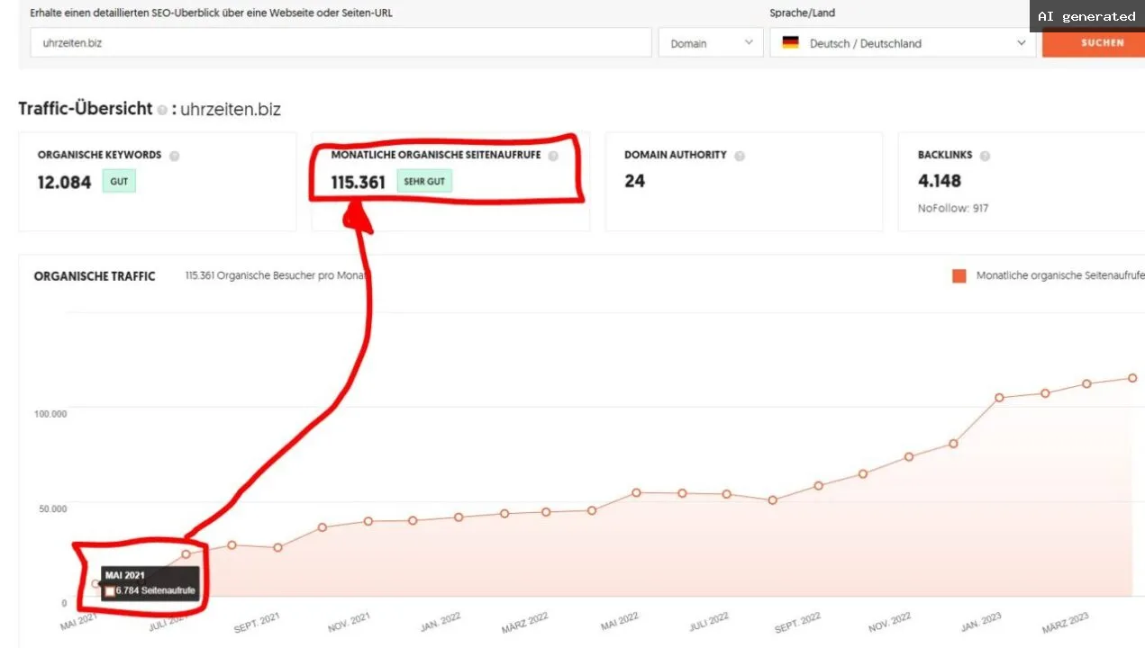 SEO-Traffic Uhrzeiten biz