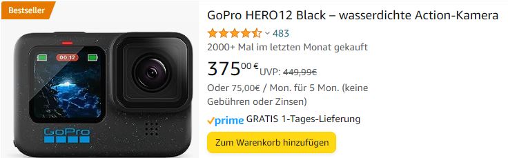 GoPro Hero12 Action-Kamera kaufen