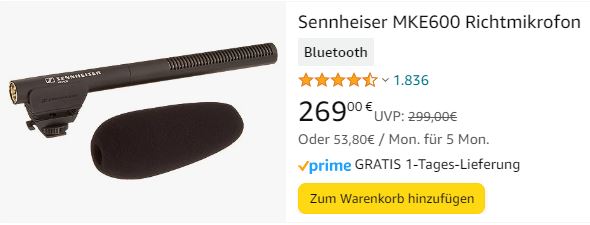 Sennheiser Richtmikrofon