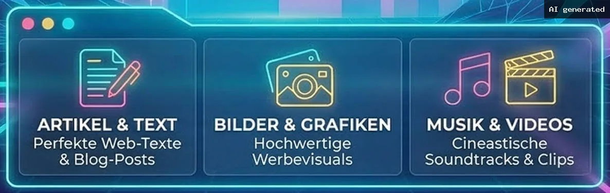 KI Prompts für Artikel, Bilder, Videos und Musik